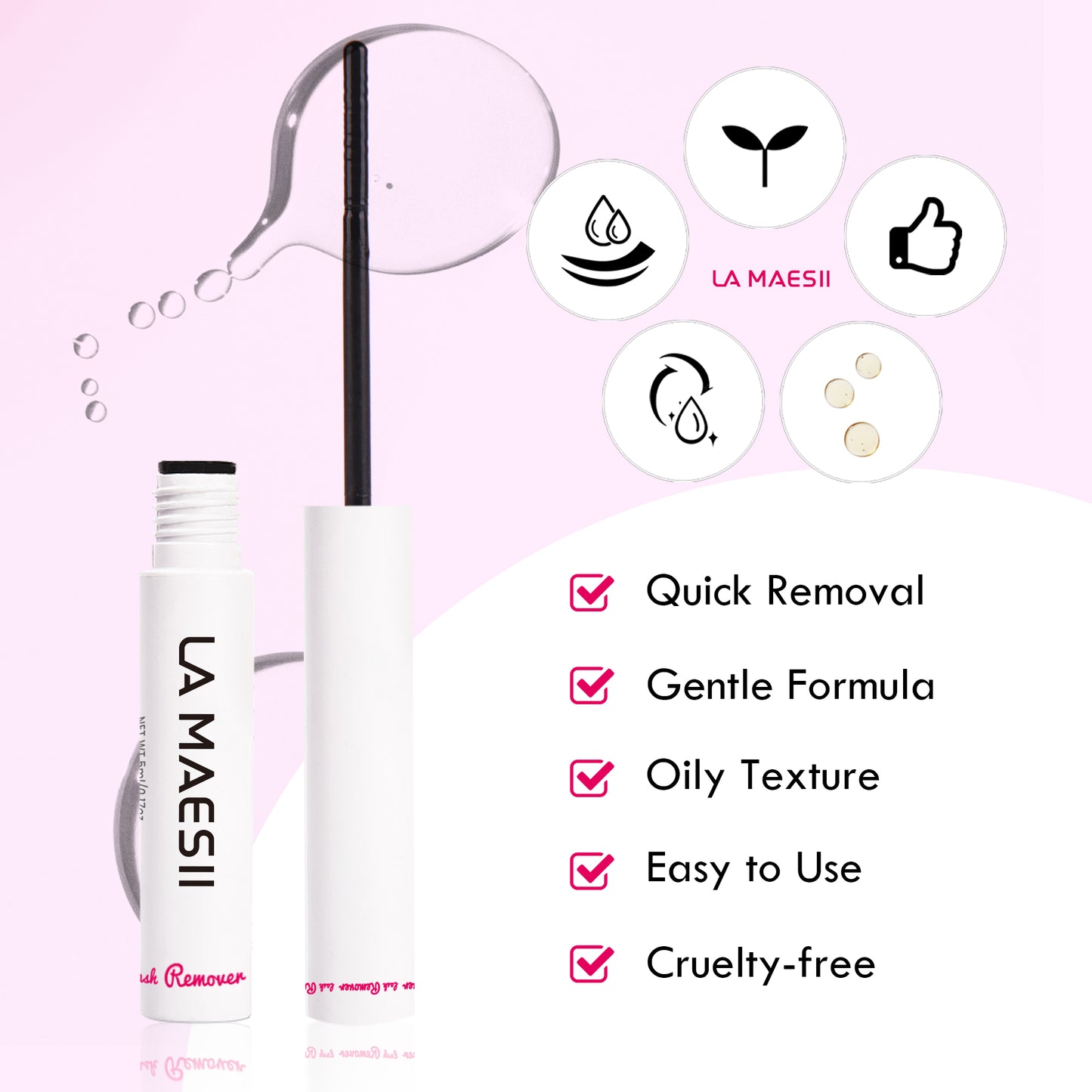 Lash Remover 5ML Lash Glue Remover for Cluster Lashes