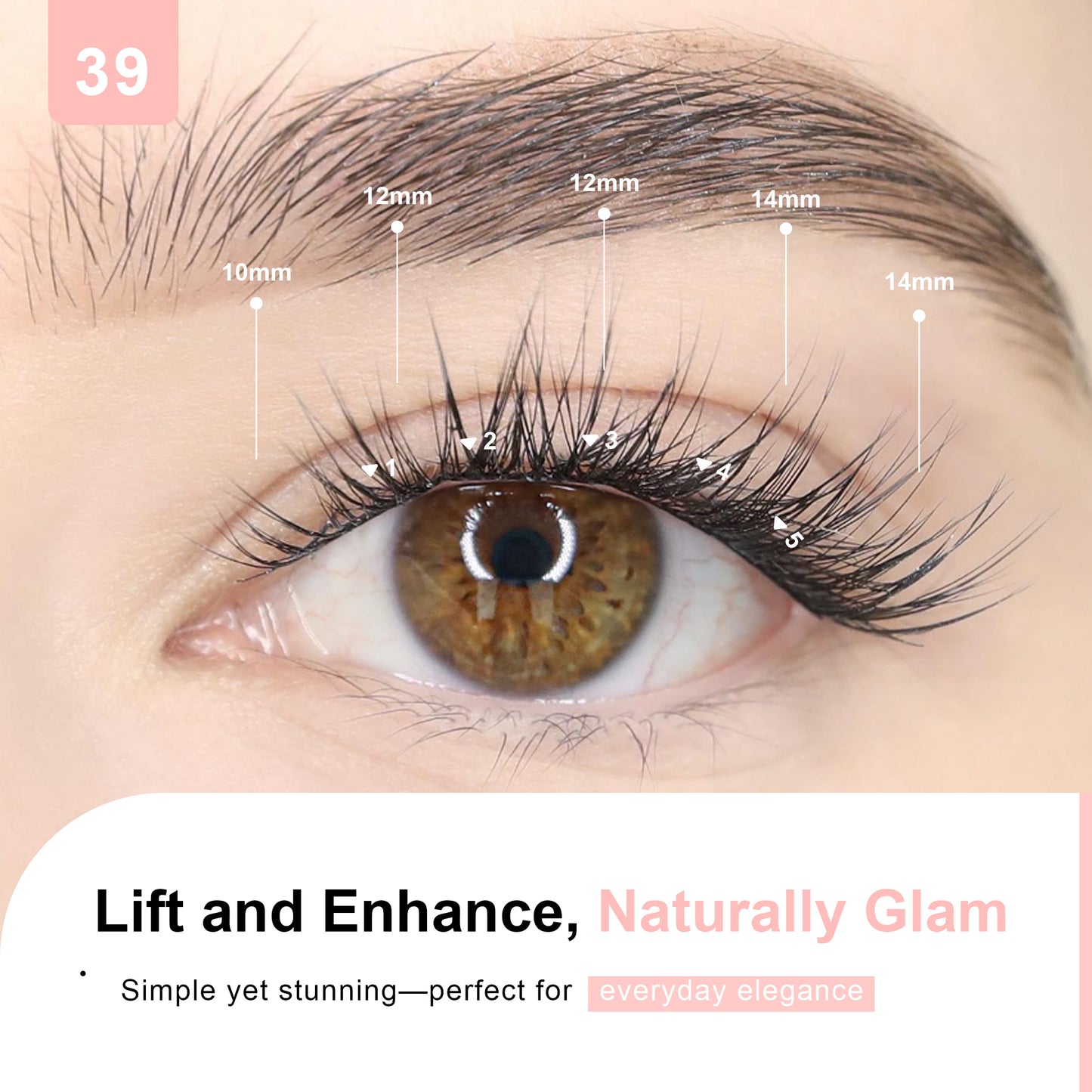 Lash Clusters 120PCS Super Soft Thin Band 10-14mm Plus Box(39C-Plus)