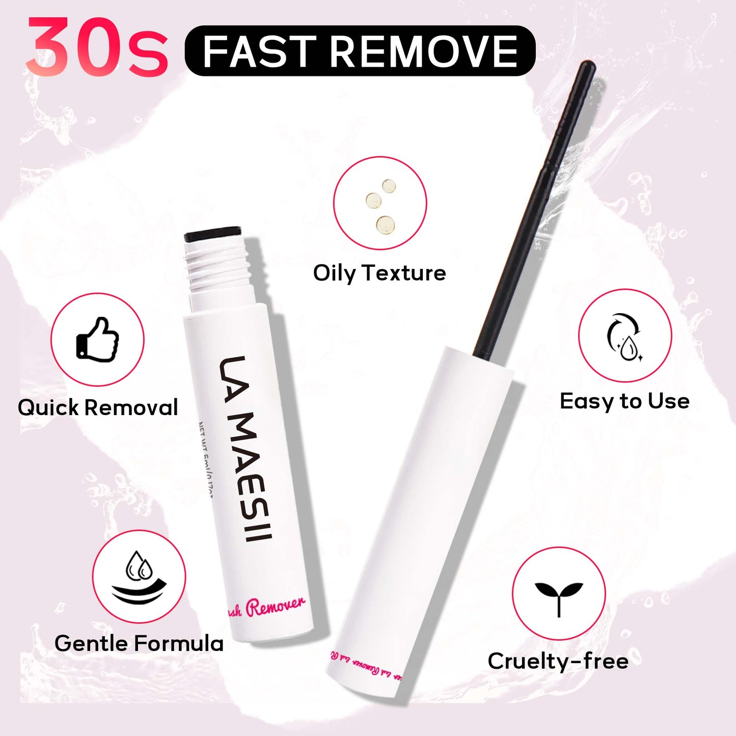 Lash Bond and Seal Lash Remover, Lash Clusters Glue Use 2 Pack