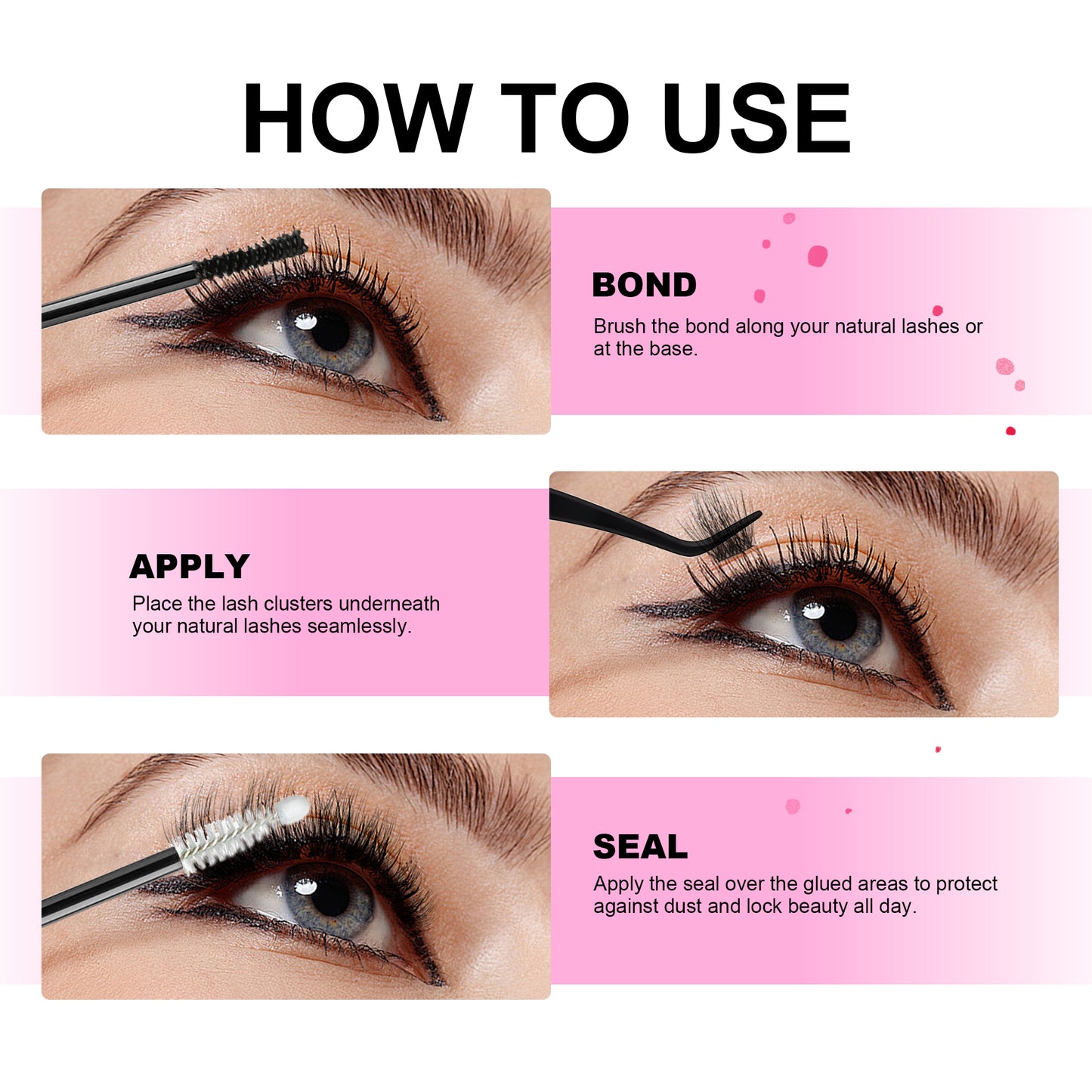 Lash Cluster Glue,Lash Bond and Seal Waterproof(10ml)