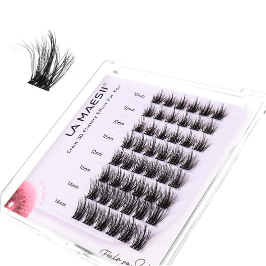 Lash Clusters 10-14mm Multi-layer Lashes Soft Thin Band Reusable (06)