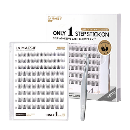 Self Adhesive Eyelashes Kit, No Glue Needed (Hybird)