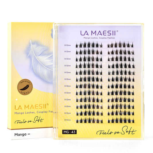 Manga Lash Clusters 168PCS Soft Thin Band 8-12mm Plus Box(43C-Plus)