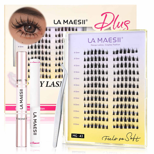 Manga Lash Clusters Kit 168PCS 8-12mm(43C-KitPlus)