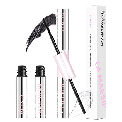 LA MAESII Lash Bond and Remover, 2 in 1 Lash Cluster Glue and Lash Remover for Eyelash Clusters