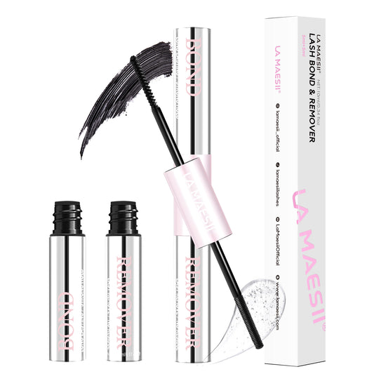 LA MAESII Lash Bond and Remover, 2 in 1 Lash Cluster Glue and Lash Remover for Eyelash Clusters