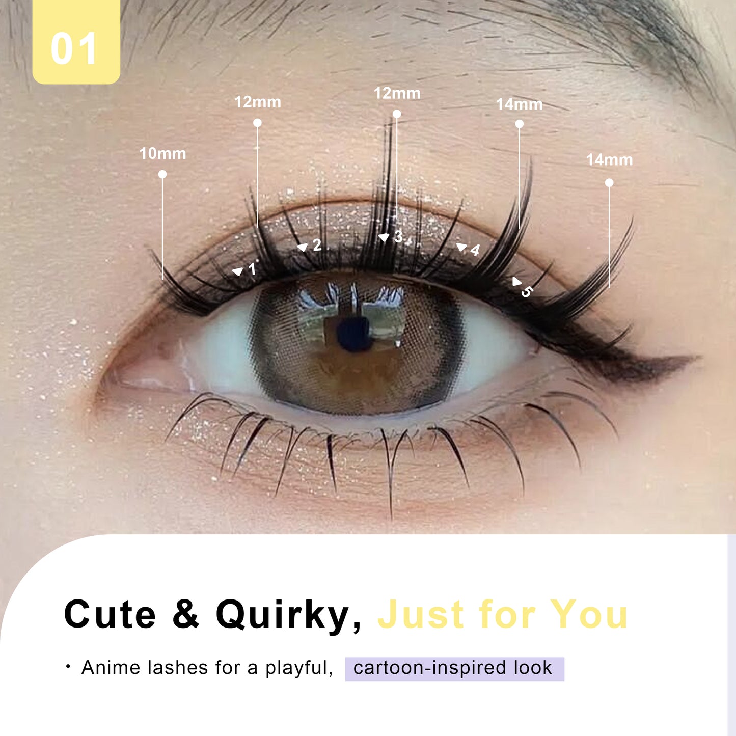 Manga Lash Clusters 168PCS Soft Thin Band 8-12mm Plus Box(43C-Plus)