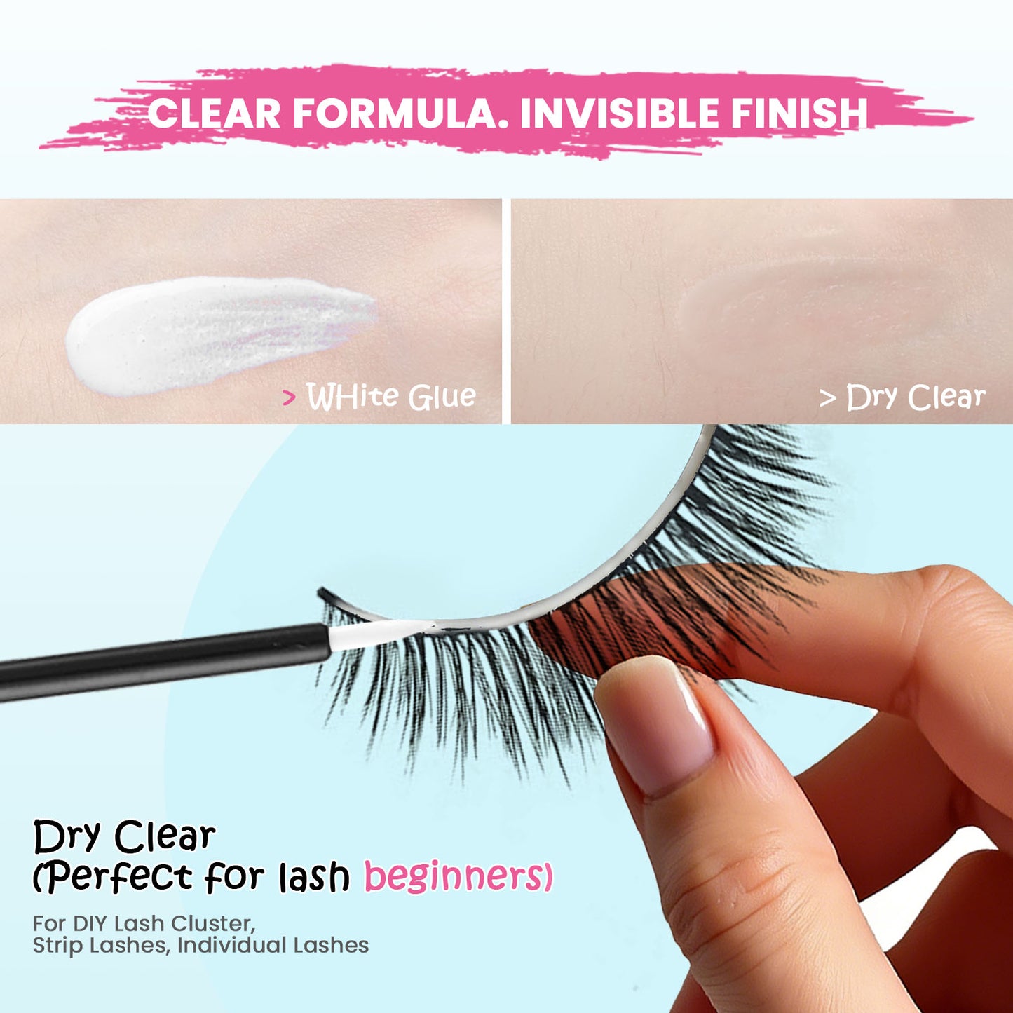 LA MAESII 2 In 1 Lash Bond and Remover (Clear)