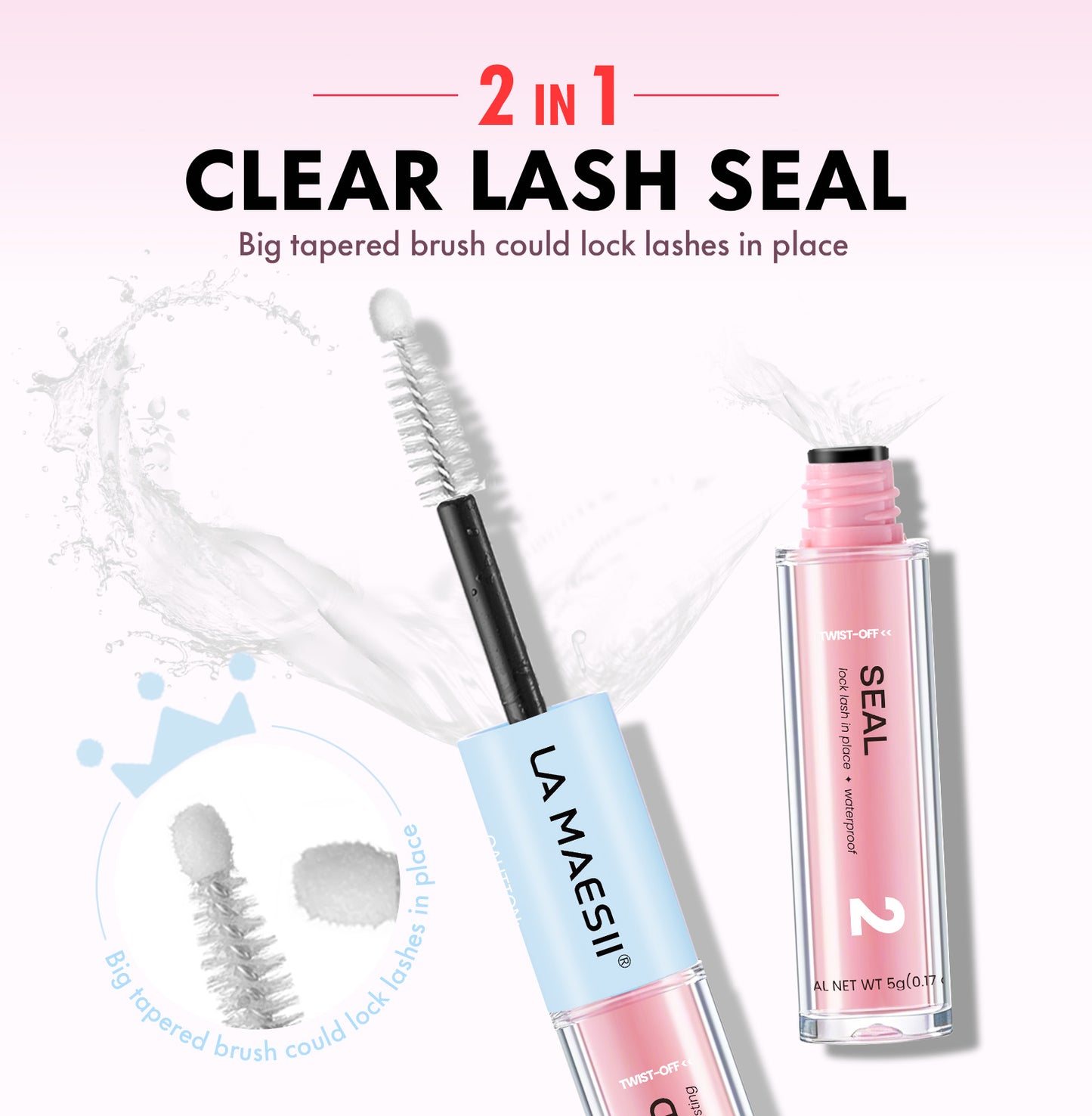 LA MAESII Lash Bond and Seal 10ML (Clear)