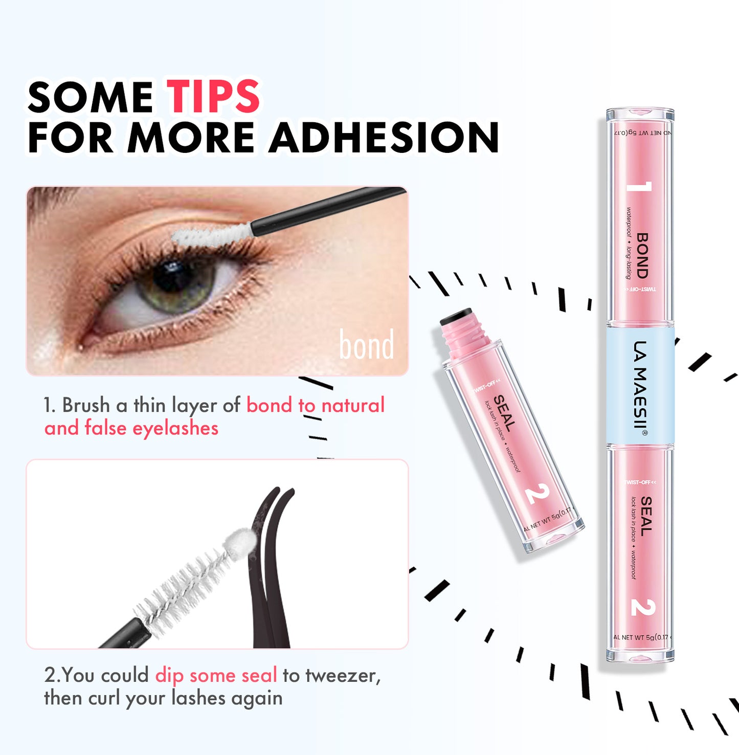 LA MAESII Lash Bond and Seal 10ML (Clear)