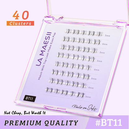 Bottom Lash Clusters Clear Band - 5mm/6mm (Bottom11)