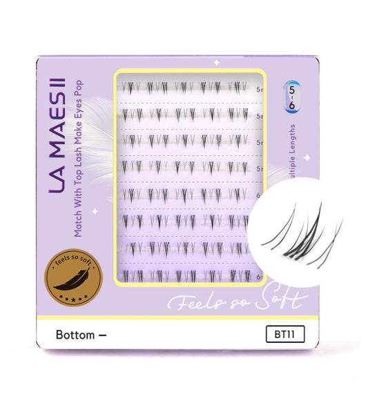 Bottom Lash Clusters Clear Band - 5mm/6mm (Bottom11)