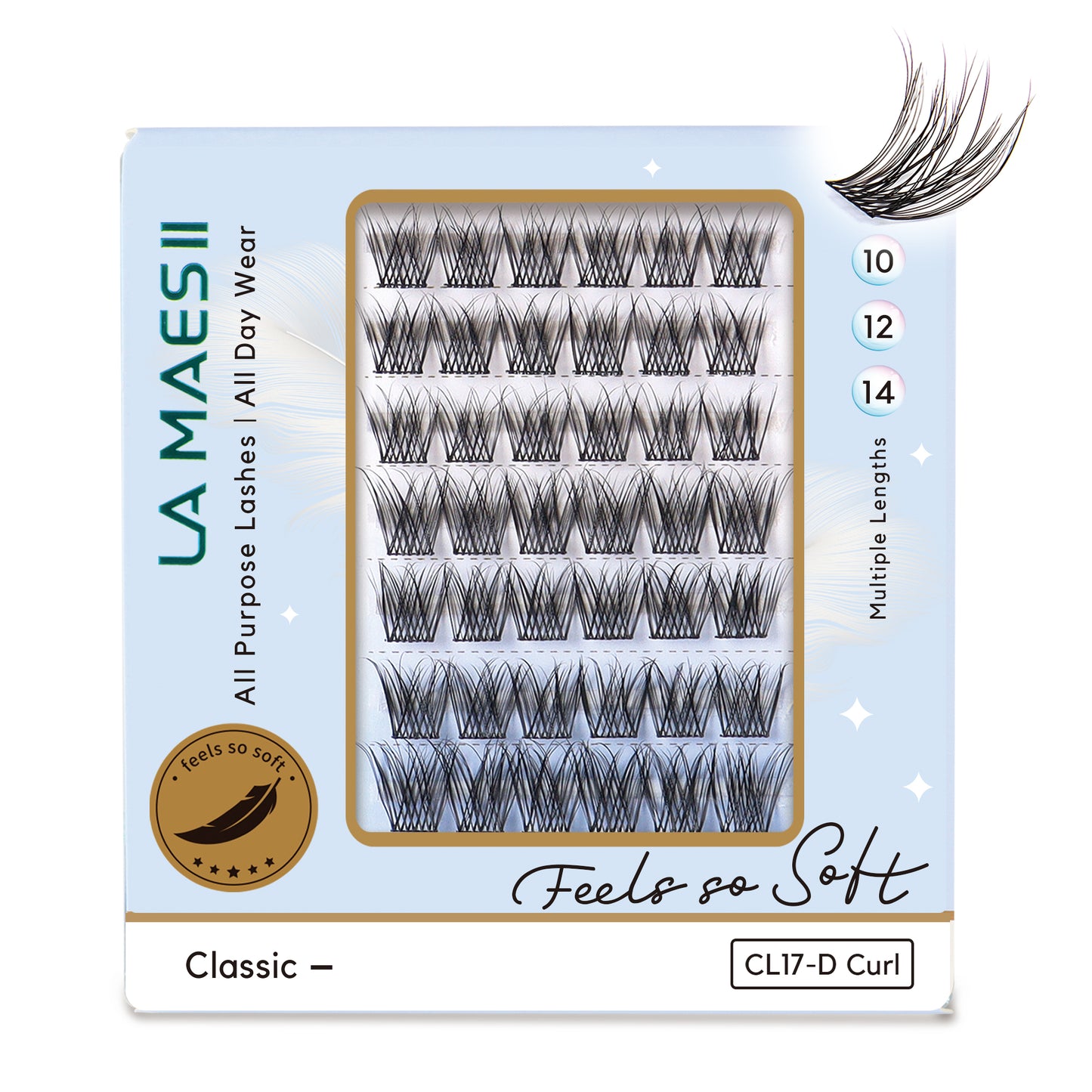 Lash Clusters 48 Clusters 10-14mm (Wispy-D)