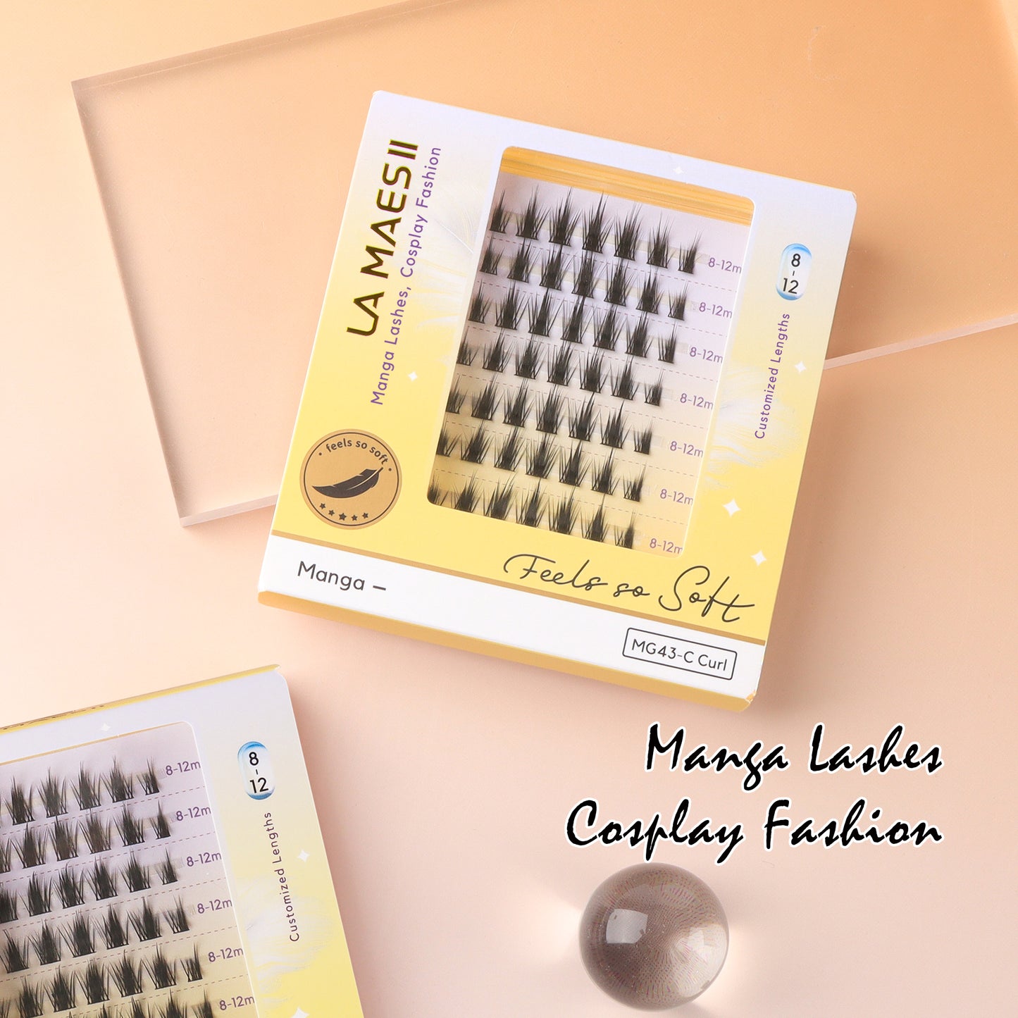 Manga Lash clusters Soft & Thin Band 56pcs 8-12mm (Manga-D)