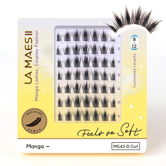 Manga Lash clusters Soft & Thin Band 56pcs 8-12mm (Manga-D)