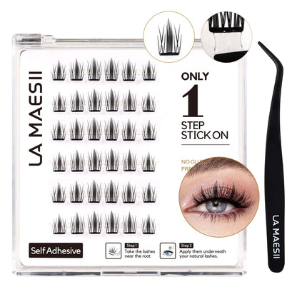 Self Adhesive Lash Clusters, Press-On Lashes (Natural Manga)